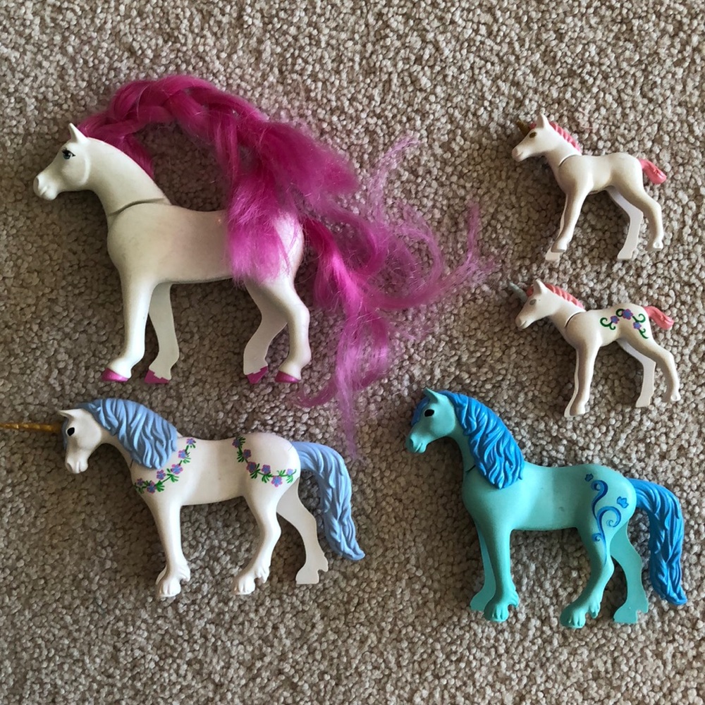 Playmobil horse unicorns